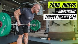 TAHOVÝ TRÉNINK A 2/4 | Záda, zadní strana stehen, vzpřimovače + biceps. Technika, tipy a časté chyby