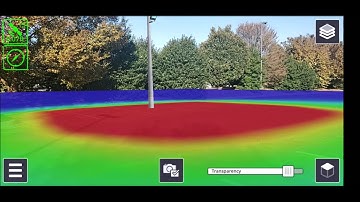 Trimble SiteVision for Utilities Augmented Reality - Flood Light placement with measurement