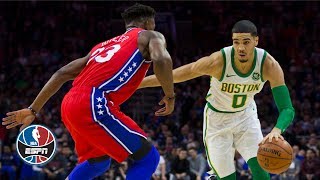 Jayson Tatum fuels Celtics without Kyrie Irving in win vs. Sixers | NBA Highlights