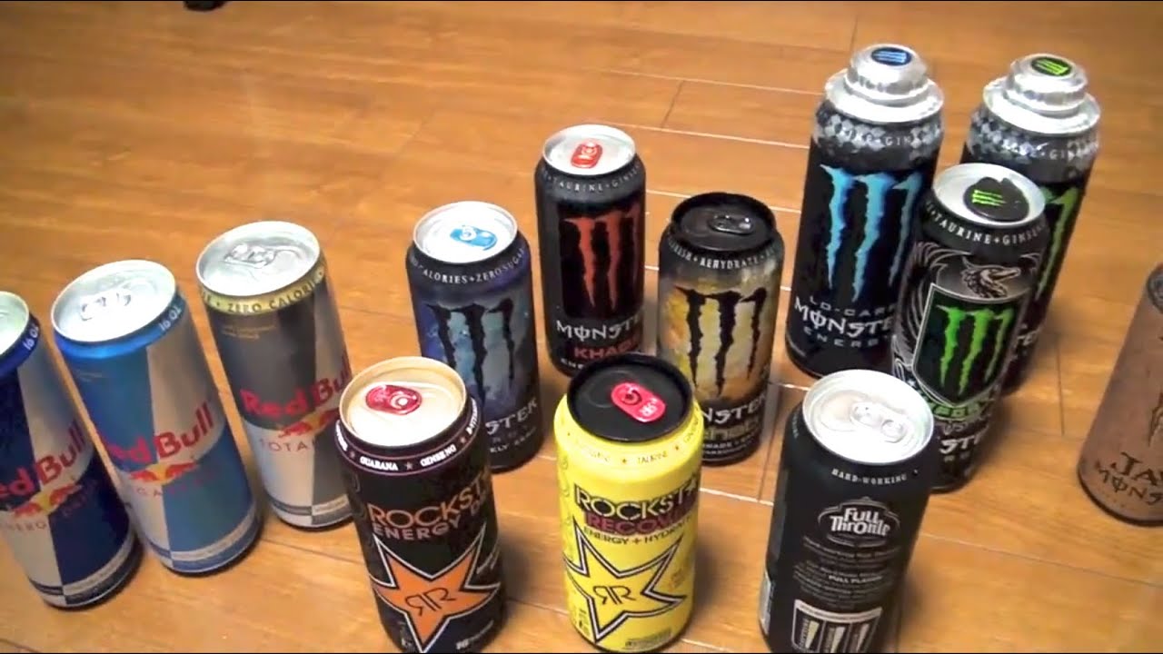 アメリカの色々なエナジードリンク 詳細