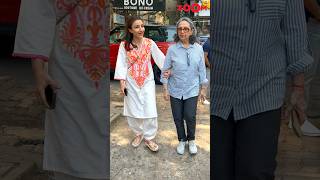 Soha Ali Khan arrives with her mom Sharmila Tagore at pet adoption event #shorts #sohaalikhan