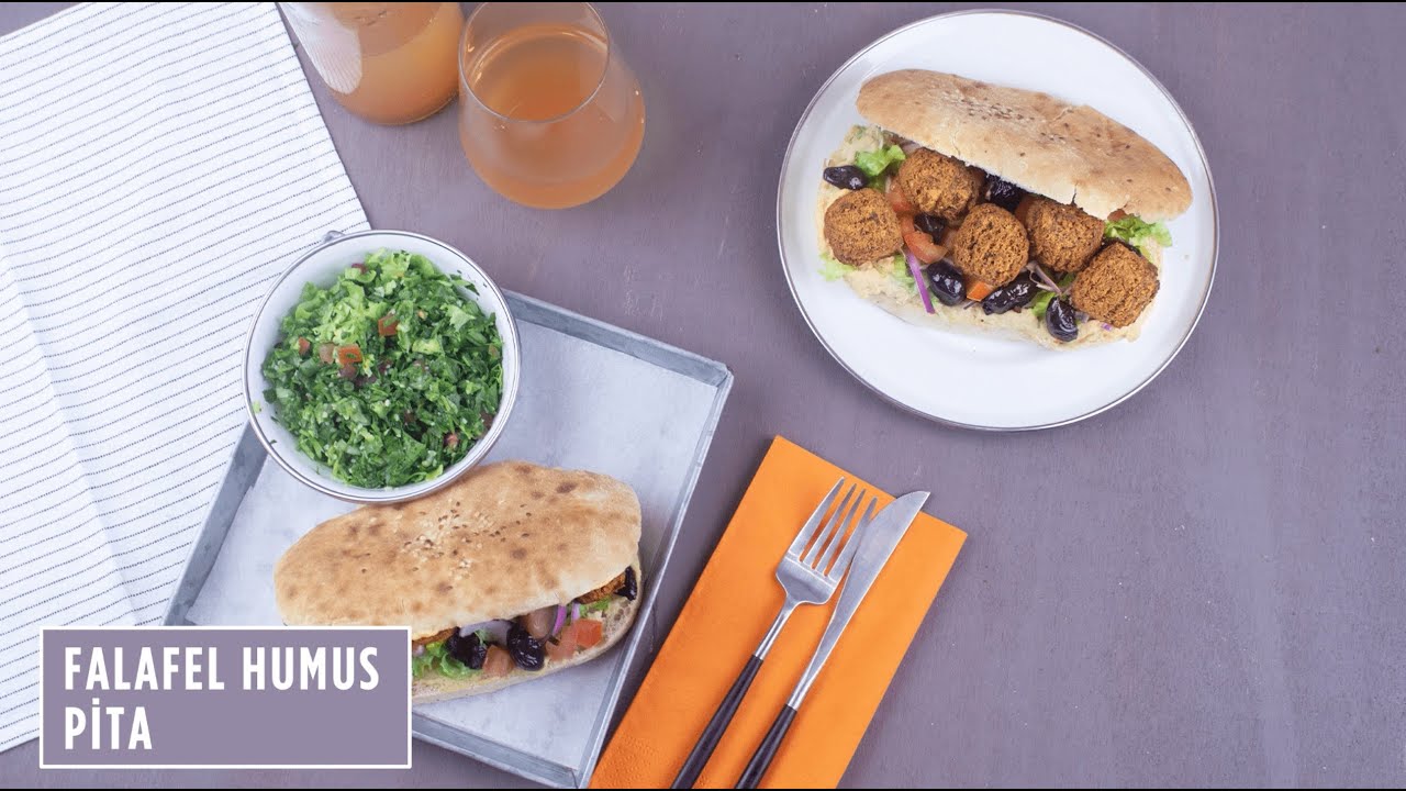 Falafel Humus Pita Nasıl Yapılır? – Evde Falafel Yapımı / Pratik Yemek Tarifleri