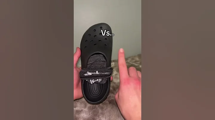 Best croc upgrade ever 🤣❄️ #crocs #winterfootwear #winter #slippers #viralvideo