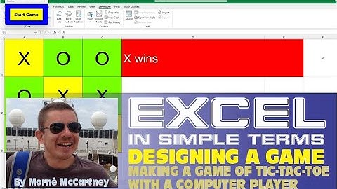 Creating Games in Excel - Tic Tac Toe - Part 1 of 1