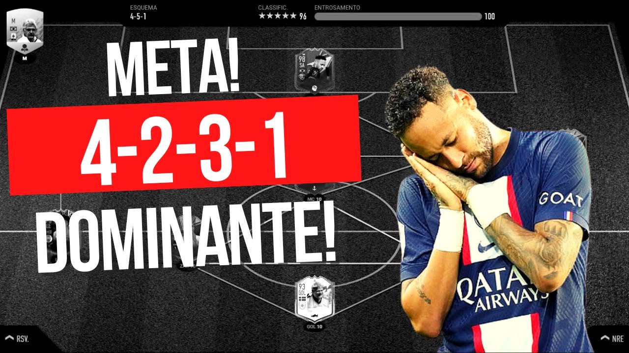 FIFA 22 - POSSE DE BOLA E MUITA MOVIMENTAÇÃO! 4-2-3-1 META! INSTRUÇÕES E DICAS NO VÍDEO!