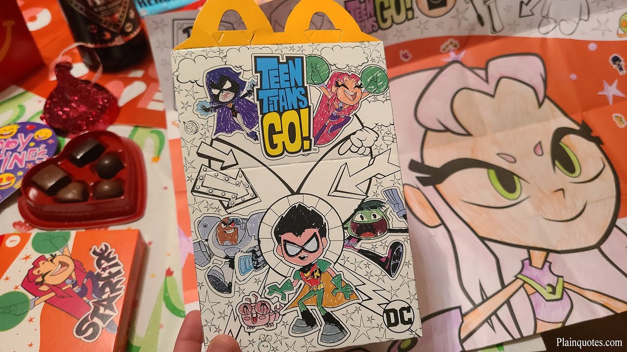 McDonald's Happy Meal TEEN TITANS GO! Box - YouTube