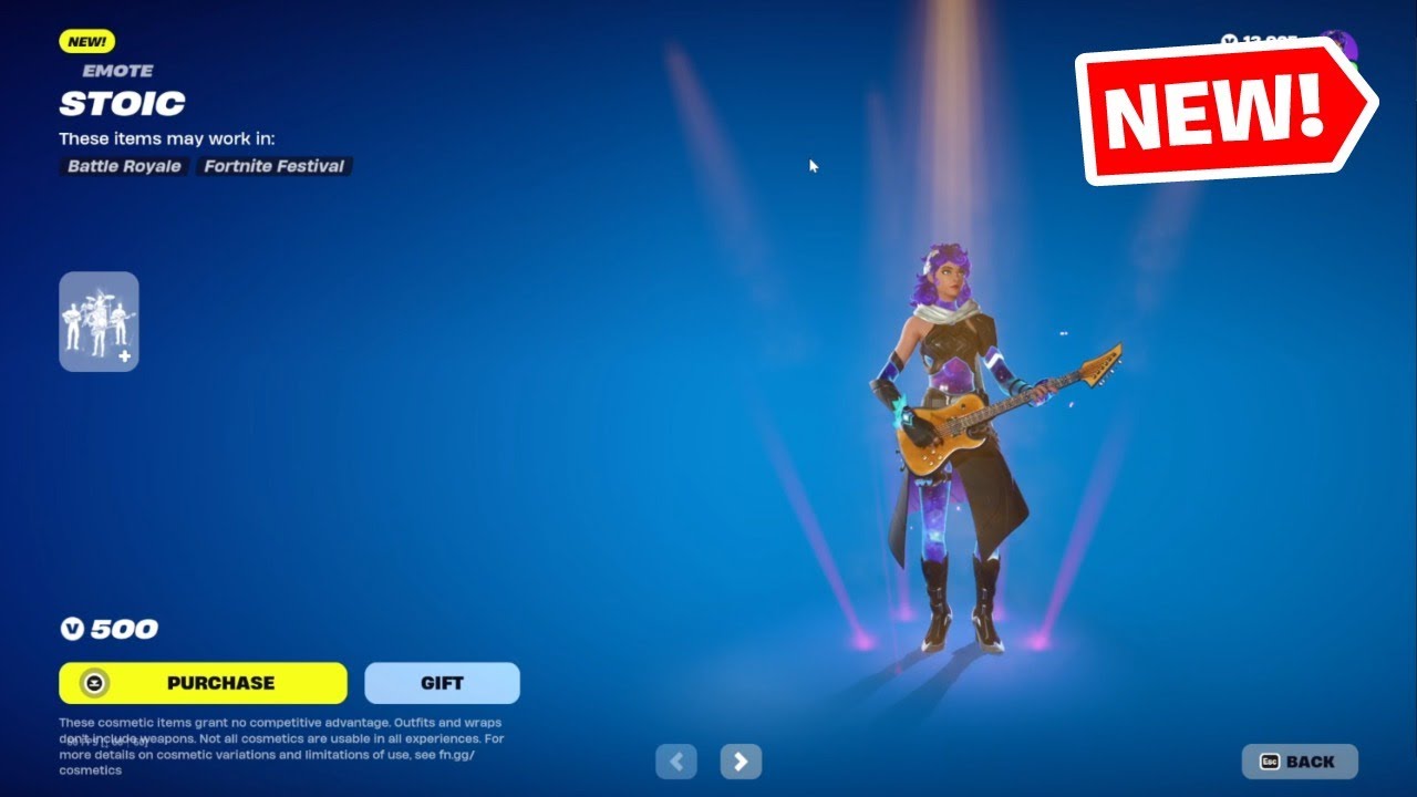 Fortnite NEW Stoic Emote Icon Series in Fortnite Item Shop (5th April