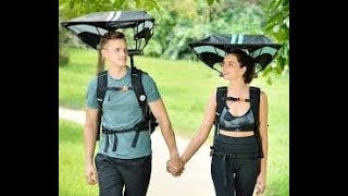 camping Umbrella backpack mochila sombrilla - YouTube