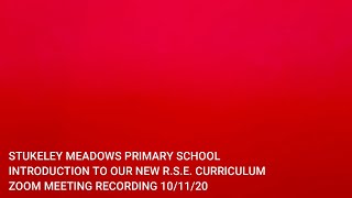 Stukeley RSE Introduction Meeting 101120