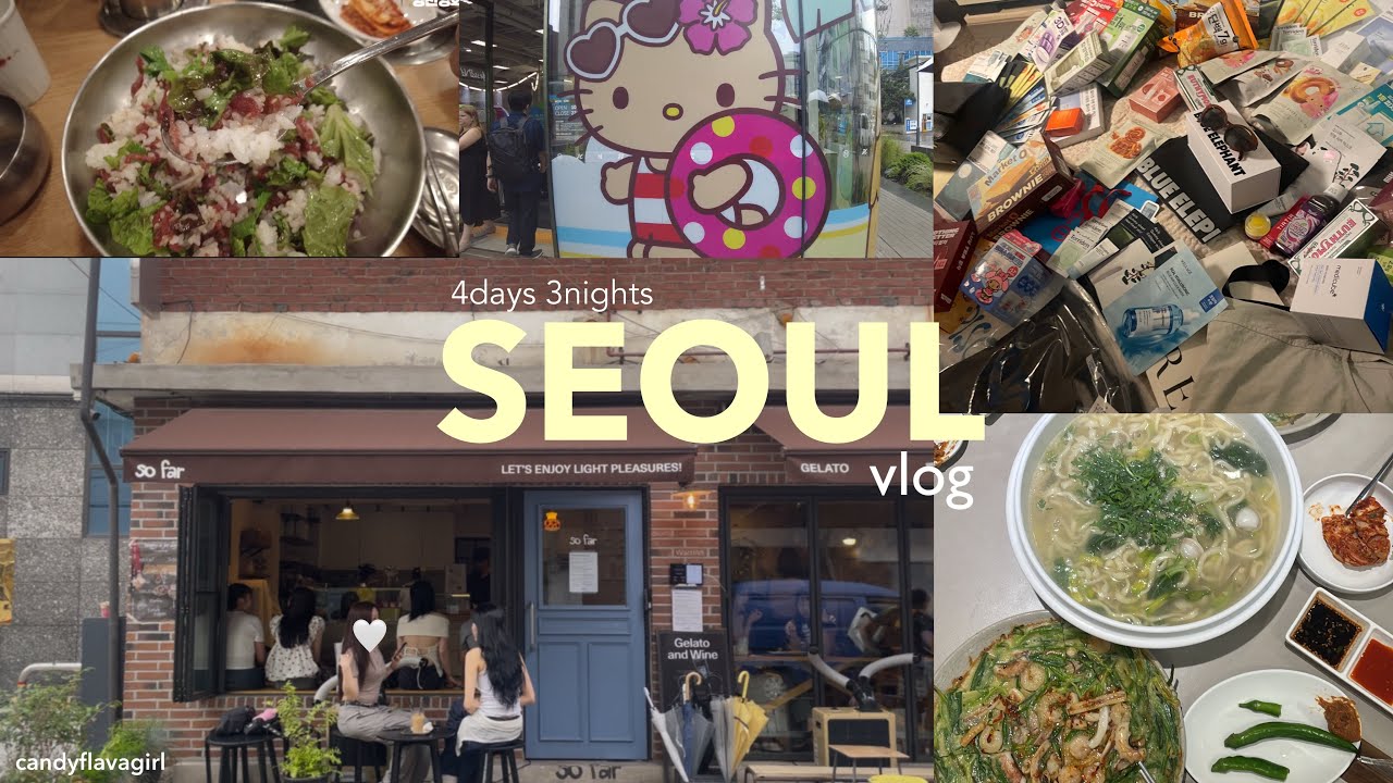 Seoul vlog vol.1 | 🇰🇷 girls trip | 韓国3泊4日 女子4人旅 |明洞 聖水 shopping 한국여행
