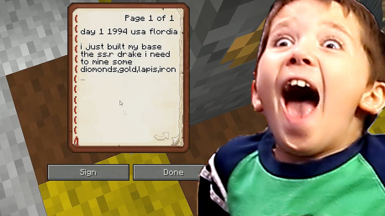 8 Year Old Jacob Playing Minecraft Jacob s Minecraft Journal YouTube