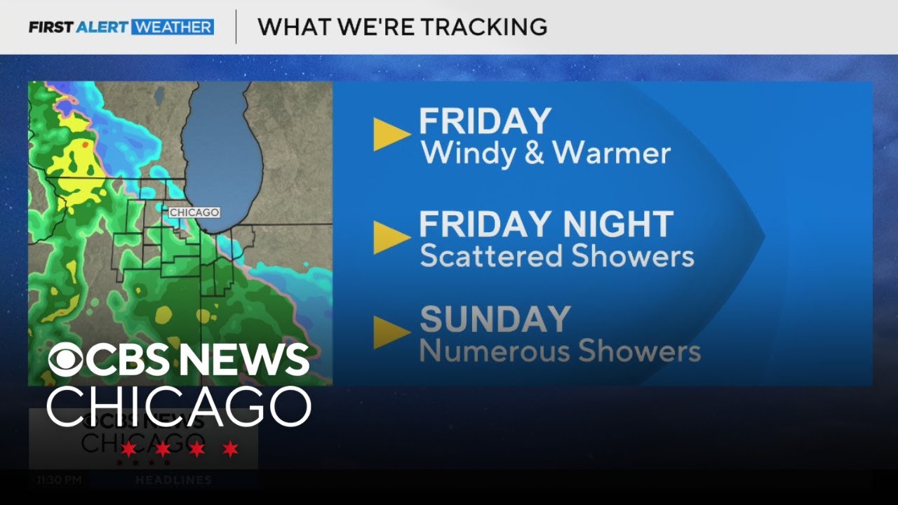 Scattered showers Friday night, numerous showers Sunday in Chicago ...