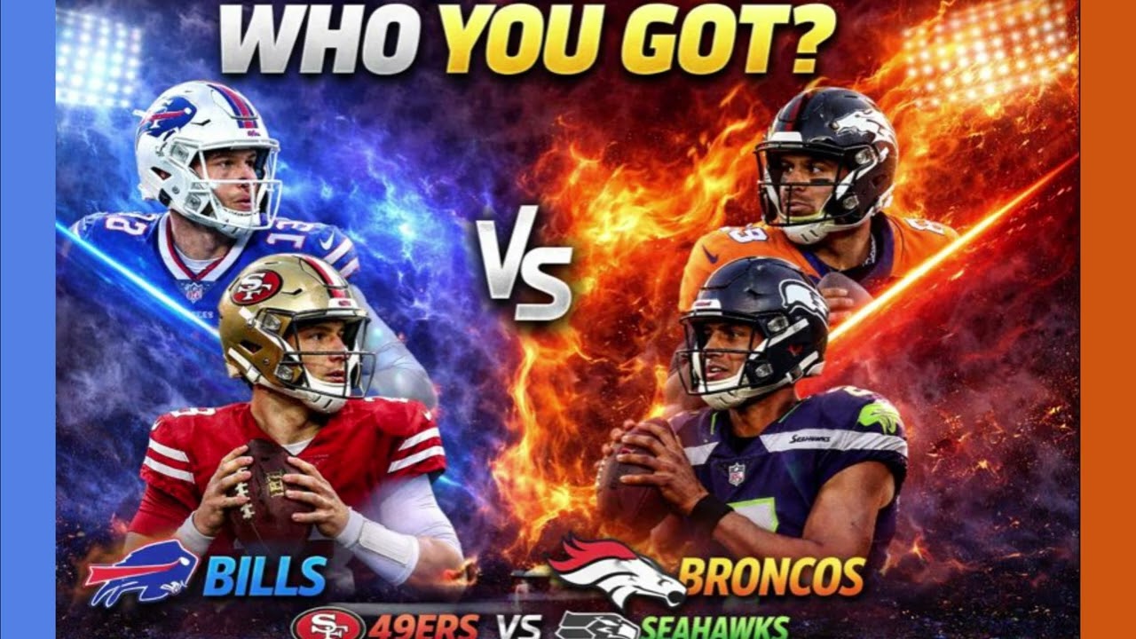 NFL Divisional Round Breakdown: Bills vs Broncos + 49ers vs Seahawks
