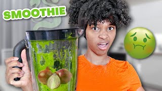 gross smoothie challenge ping pong competition