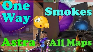 ULTIMATE Astra One Way Smokes All Maps | ULTIMATE Astra Tips & Tricks Guide - VALORANT