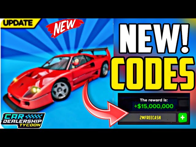 NEW] Car Dealership Tycoon Codes (NOV 2023)