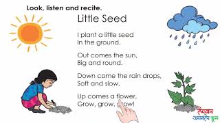 Rhyme Little seed. [Class 2] English for Today. screenshot 5