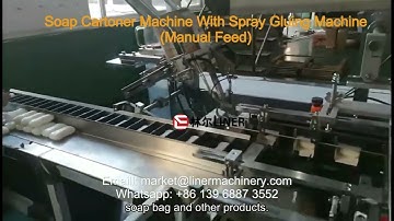 Soap Cartoner Machine With Spray Gluing Machine  Soap Cartoning Machine Care Soap Cartoner Machine
