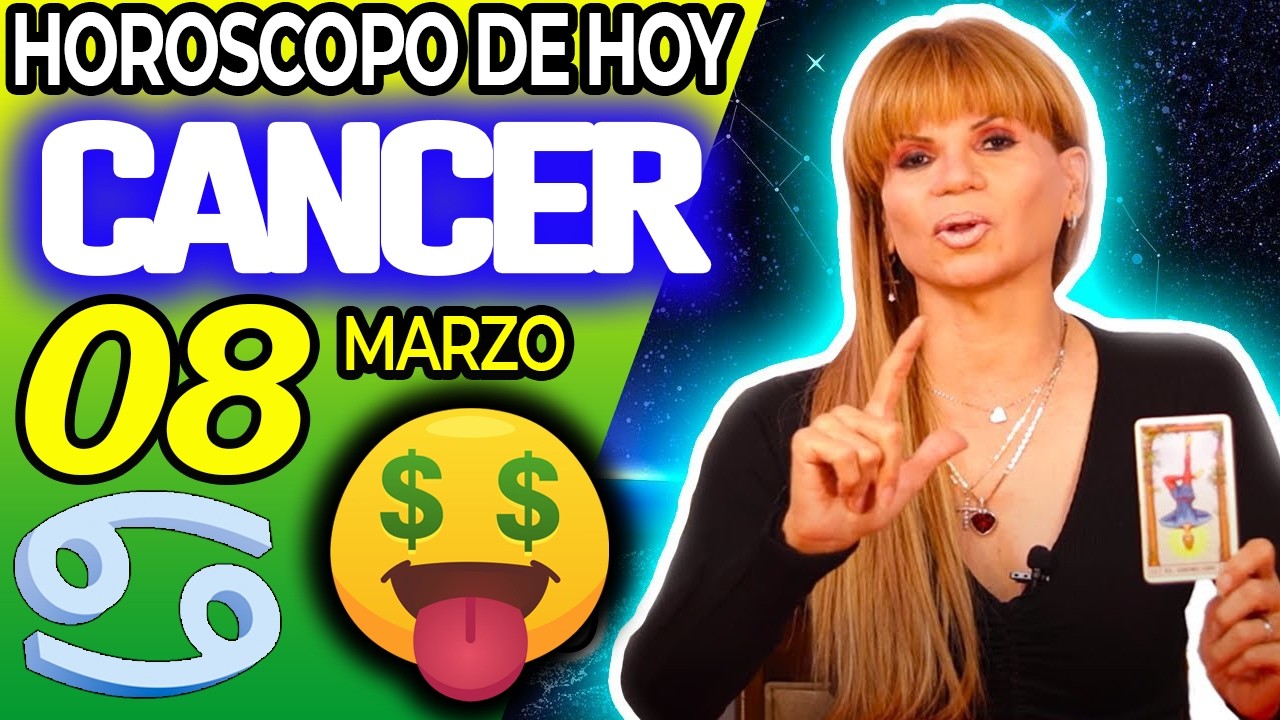 CÁNCER ♋💸TE LLEGA UNA IMPORTANTE SUMA DE DINERO🤑 Horóscopo De Hoy 8 De ...