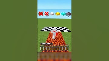 Minecraft armor VS crossing the magma block damage #minecraft #howtomake #shorts