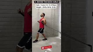 Build Bigger Biceps at Home with Resistance Bands  #shorts #viral #shortsvideo