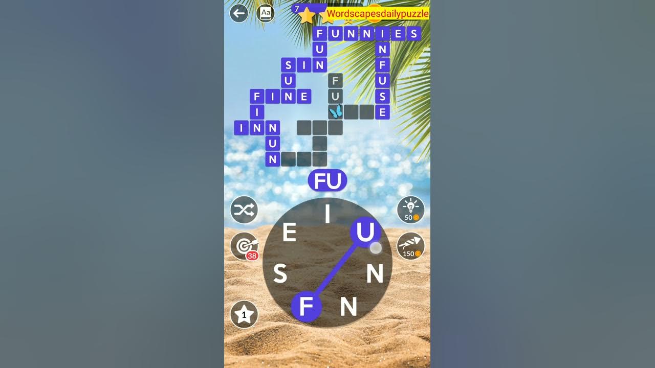 WORDSCAPES Daily Puzzle July 8, 2023 YouTube