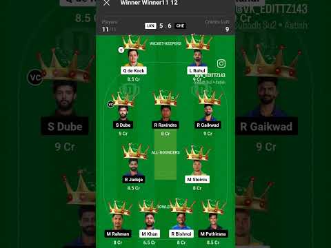 CSK vs LKN Dream11 Prediction| CSK vs LKN Dream11 Team | Chennai vs lucknow Dream11 #ipl #ipl2024