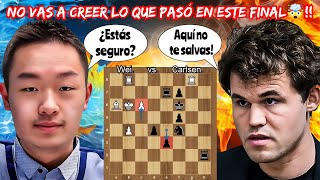 LOS LÍDERES SE ENFRENTAN EN UNA PARTIDA ÉPICA! | Wei vs. Carlsen | (Superbeat Blitz ronda 4).