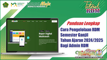 Cara Pengelolaan RDM Semester Ganjil TA 2024/2025 Bagi Admin RDM