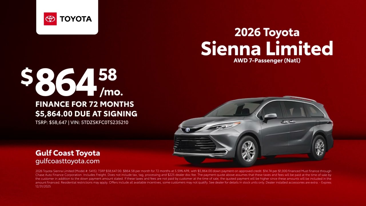 Toyota Sienna 12/27/2025 6660292