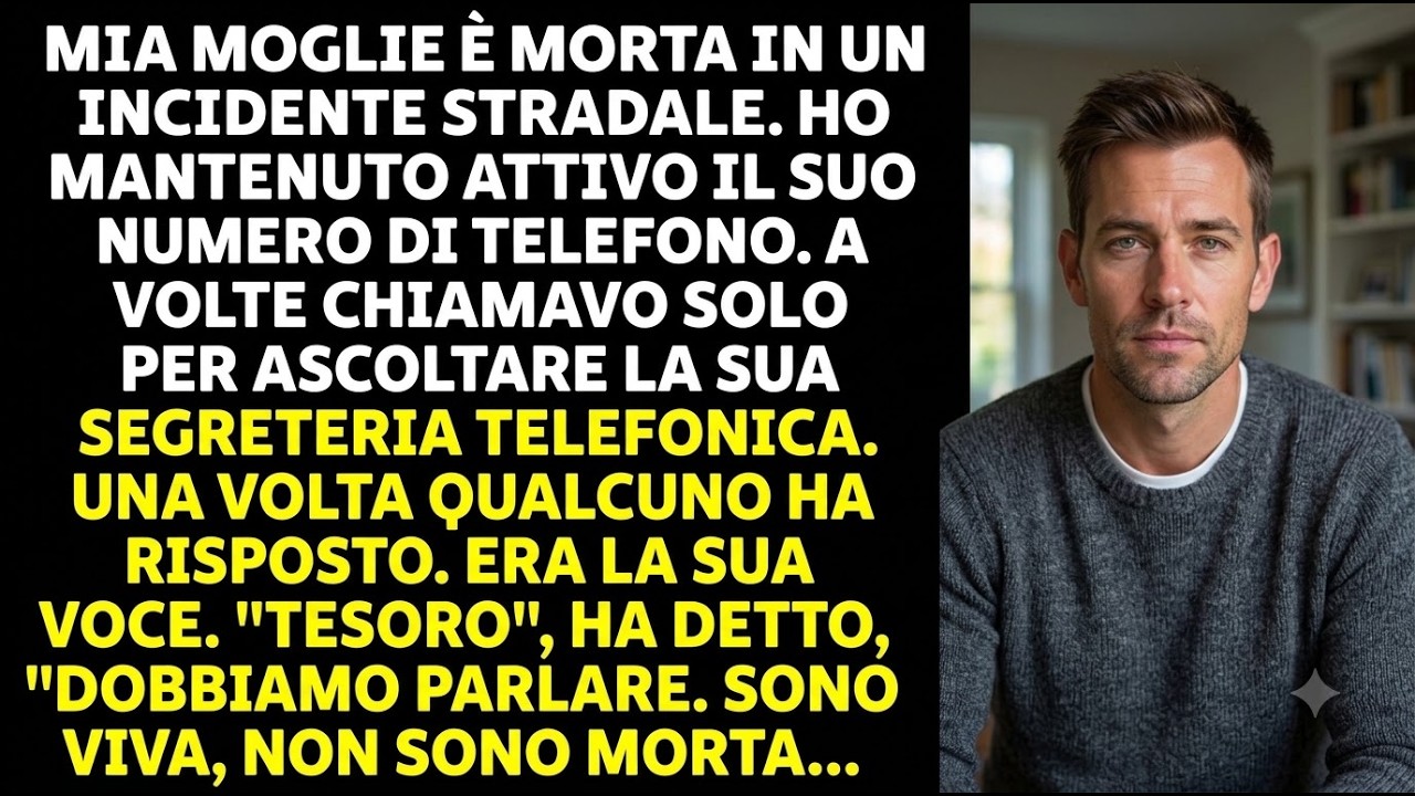 Erano le 21:17, come ogni notte da sei mesi, quando ho composto il numero di mia moglie morta solo per sentire la sua voce sulla segreteria. Ma al secondo squillo qualcuno ha risposto, e la voce...