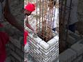 Impressing! Brick column Construction #shorts