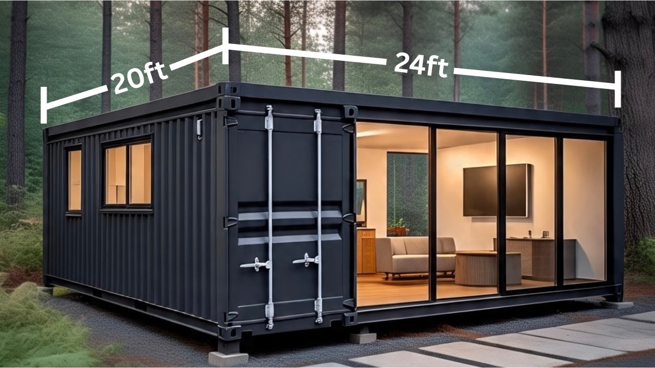 2 Bedroom Shipping Container House | 3 x 20ft Container Home - YouTube