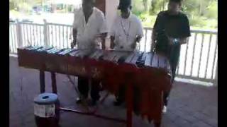 Marimba band in Roatan Honduras