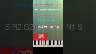 Learn Music Online | 19 Jhankaradhwani | 5 minute Vocal warmup | #carnatic Ragas | Keyboard #music