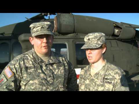 Interview with husband and wife soldiers who are p...