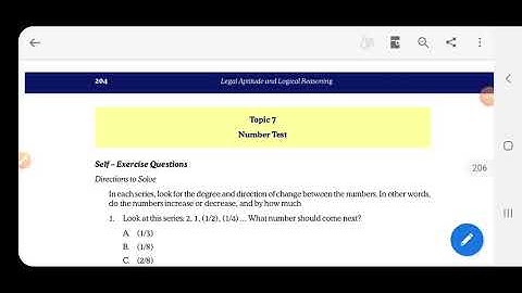 ICSI CSEET number test MCQ important question from study mat logical reasoning sample que series 2