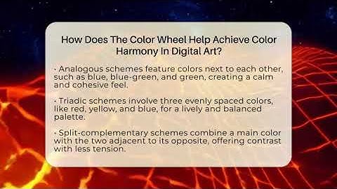 How Does The Color Wheel Help Achieve Color Harmony In Digital Art? - The Virtual Art Desk