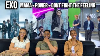 Download Lagu Our Reaction To EXO Mvs (MAMA + POWER + DONT FIGHT THE FEELING) MP3