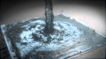 Blender Fluid animation foam particles