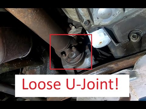 DIY How To Tighten Loose U Joint Straps In Truck Driveline - YouTube