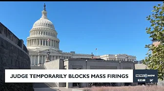 Judge temporarily blocks mass firings