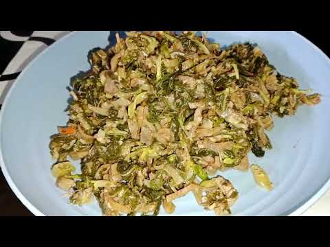 Sayur Daun Singkong Campur Bunga Pepaya