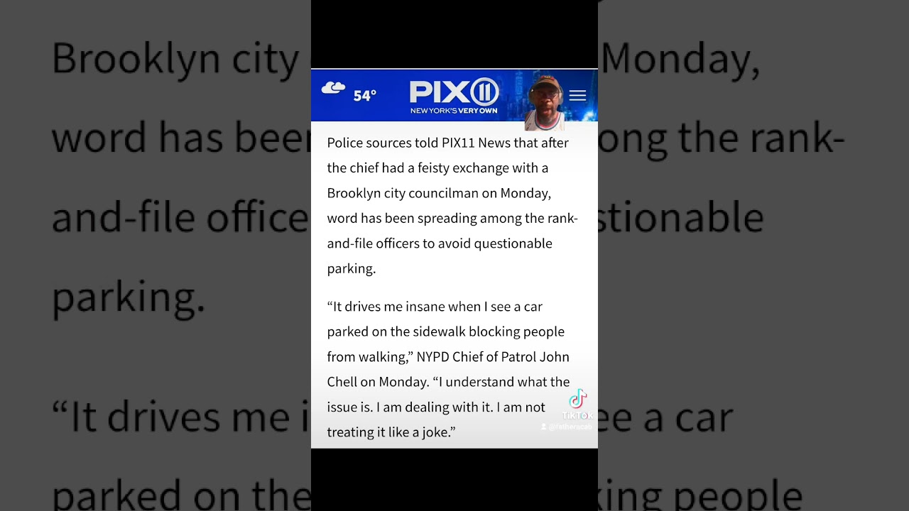 ⁣NYPD Cops are mad because they can't park illegally #newyork #nyc #nypd