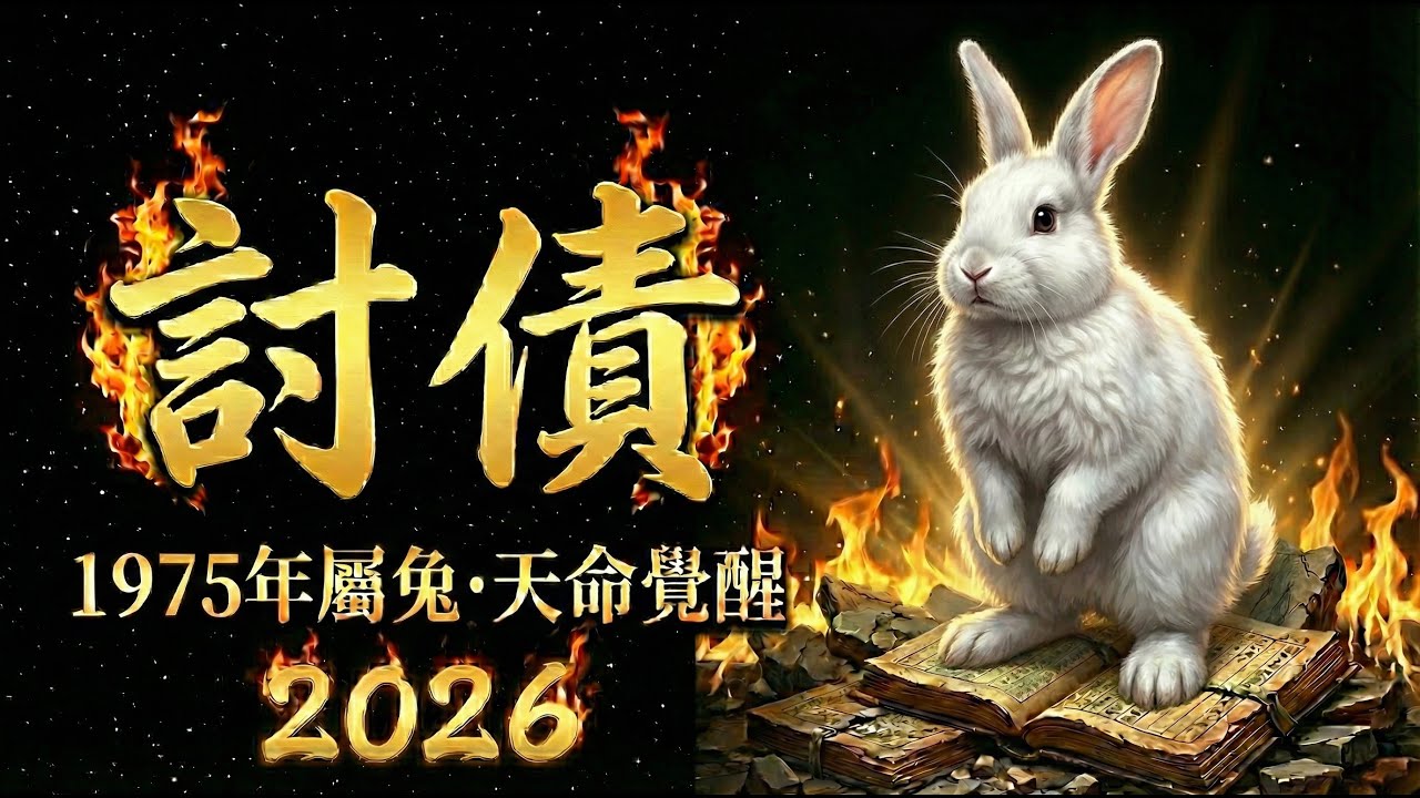 命中註定：1975年的兔，前半生是「還債」，後半生是「討債」！從2026年起，曾經虧欠你的人，都會加倍還給你！