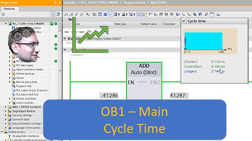 TIA Portal: OB1 - The Main Function of every PLC incl. Cycle Time Analysis/Changing