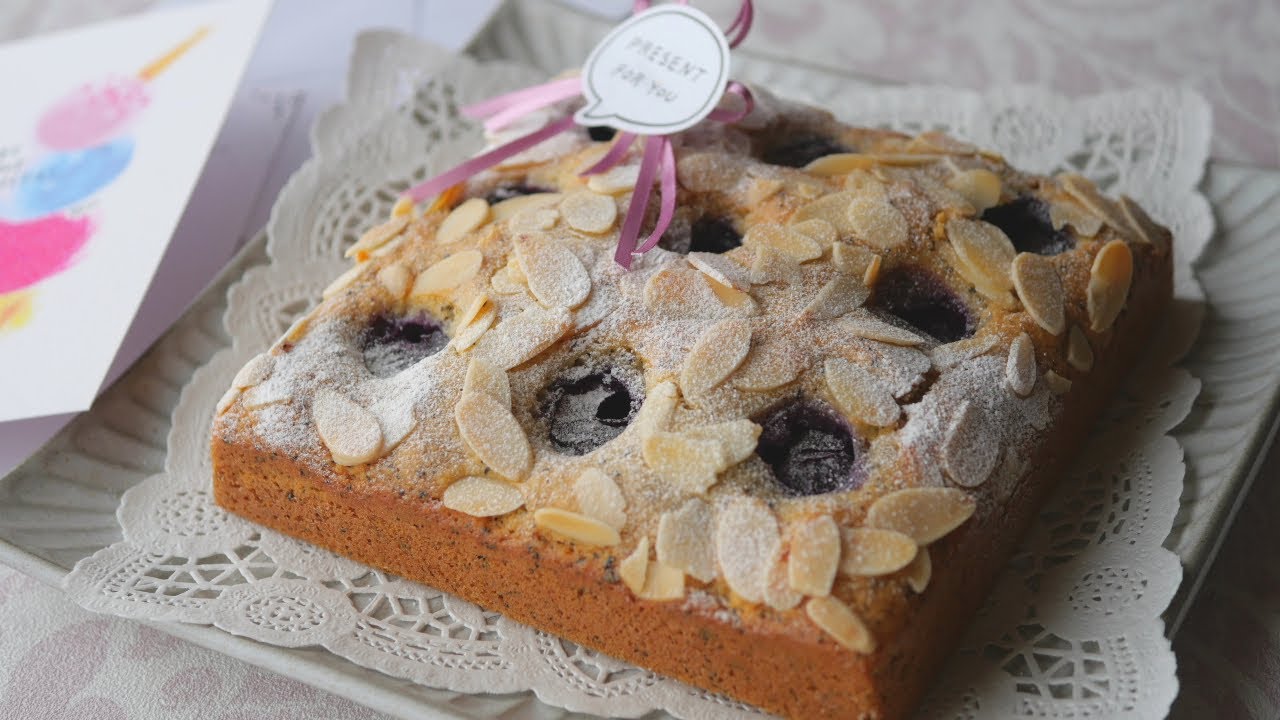 【9月生まれを祝う🍇ぶどうと紅茶のアーモンドケーキ】Cake for Those Born in September:Grape and Earl Grey Almond Cake