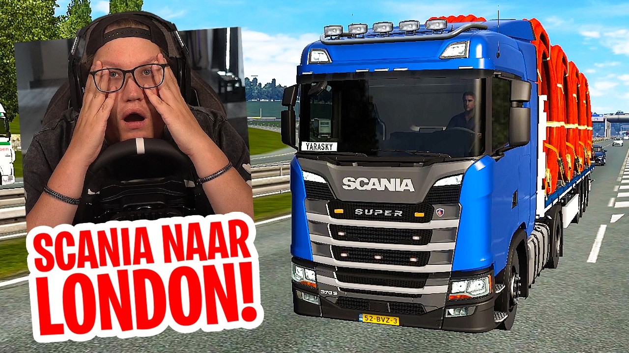 RIT NAAR LONDON GAAT FOUT...! // Euro Truck Simulator 2 #2 (Nederlands)