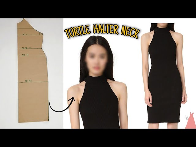 High Neck Sleeveless Black Dress – Styched Fashion