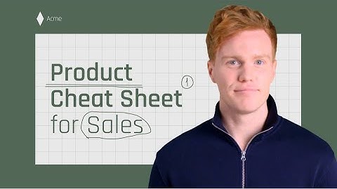 Sales Cheat Sheet | AI Talking Head Video Template
